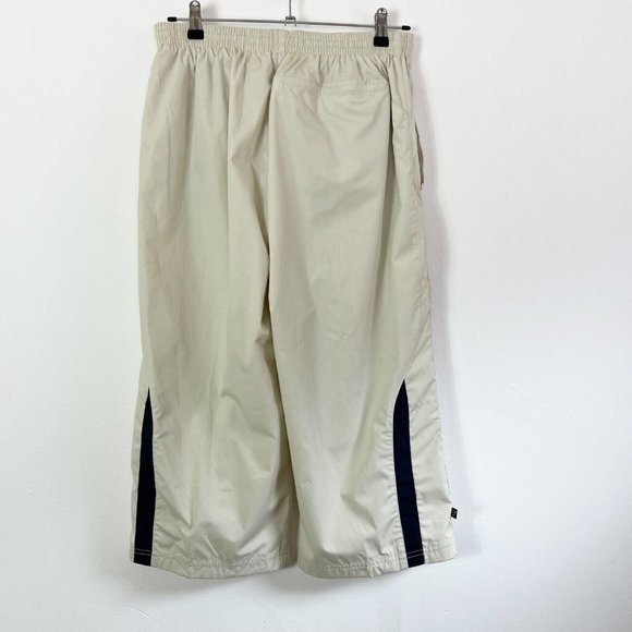Y2K Vintage Nike Men's Beige Cream Cropped Trousers Long Shorts Size L New - Picture 4 of 10